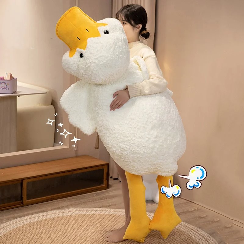 kawaiies-softtoys-plushies-kawaii-plush-Molly the Giant Fluffy White Duck Plushie Soft toy 59in / 150cm