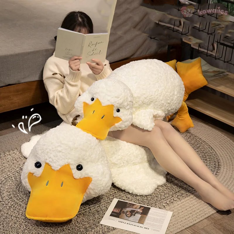 kawaiies-softtoys-plushies-kawaii-plush-Molly the Giant Fluffy White Duck Plushie Soft toy