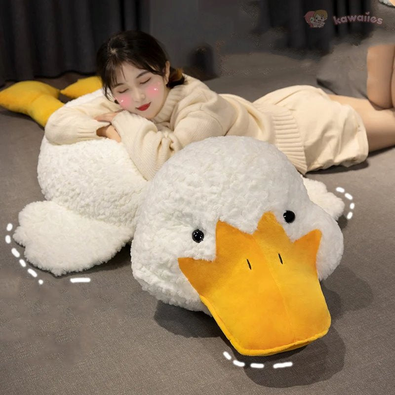 kawaiies-softtoys-plushies-kawaii-plush-Molly the Giant Fluffy White Duck Plushie Soft toy