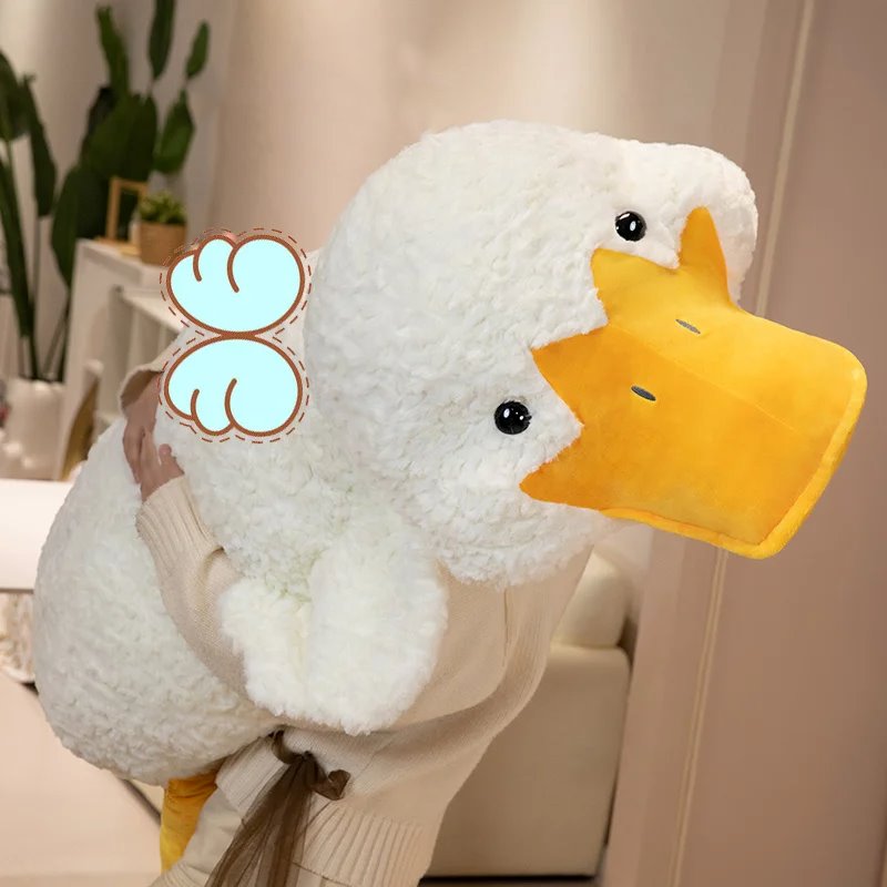 kawaiies-softtoys-plushies-kawaii-plush-Molly the Giant Fluffy White Duck Plushie Soft toy