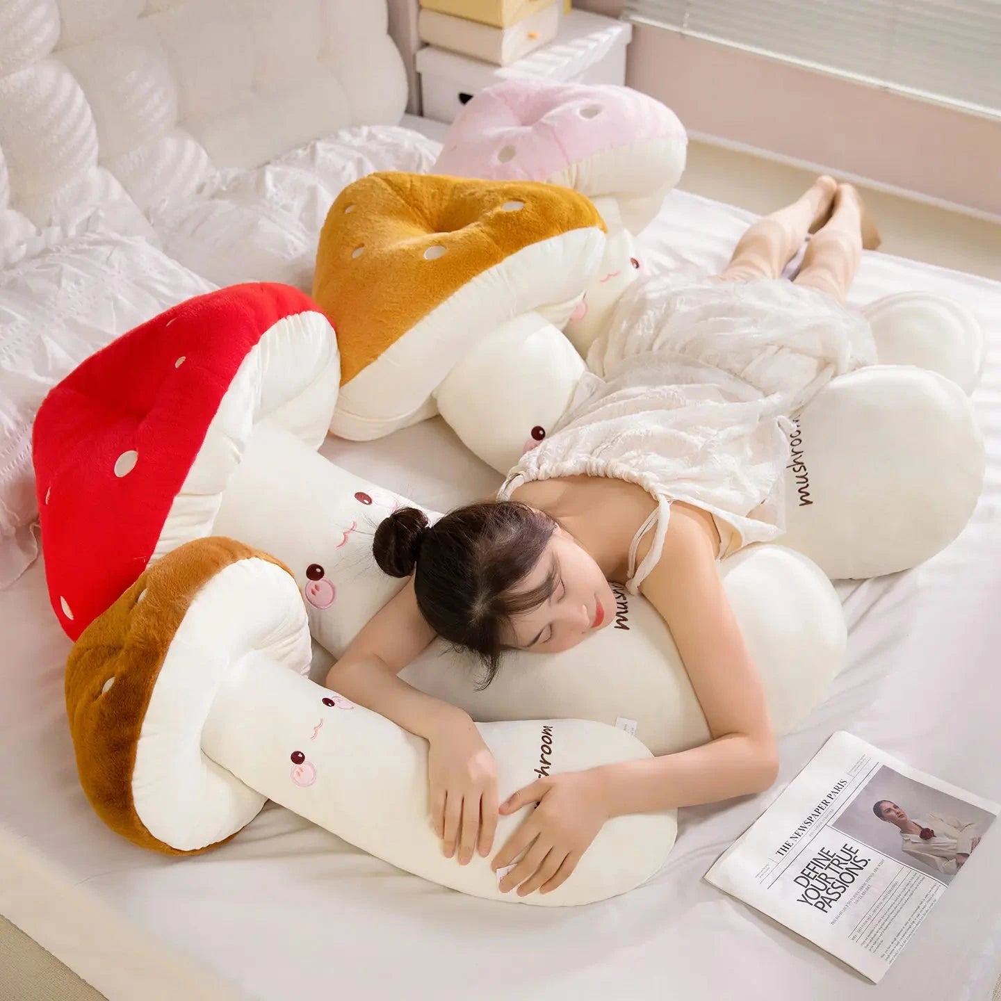 kawaiies-softtoys-plushies-kawaii-plush-Mushie the Long Snuggly Kawaii Mushroom Plushies Soft toy