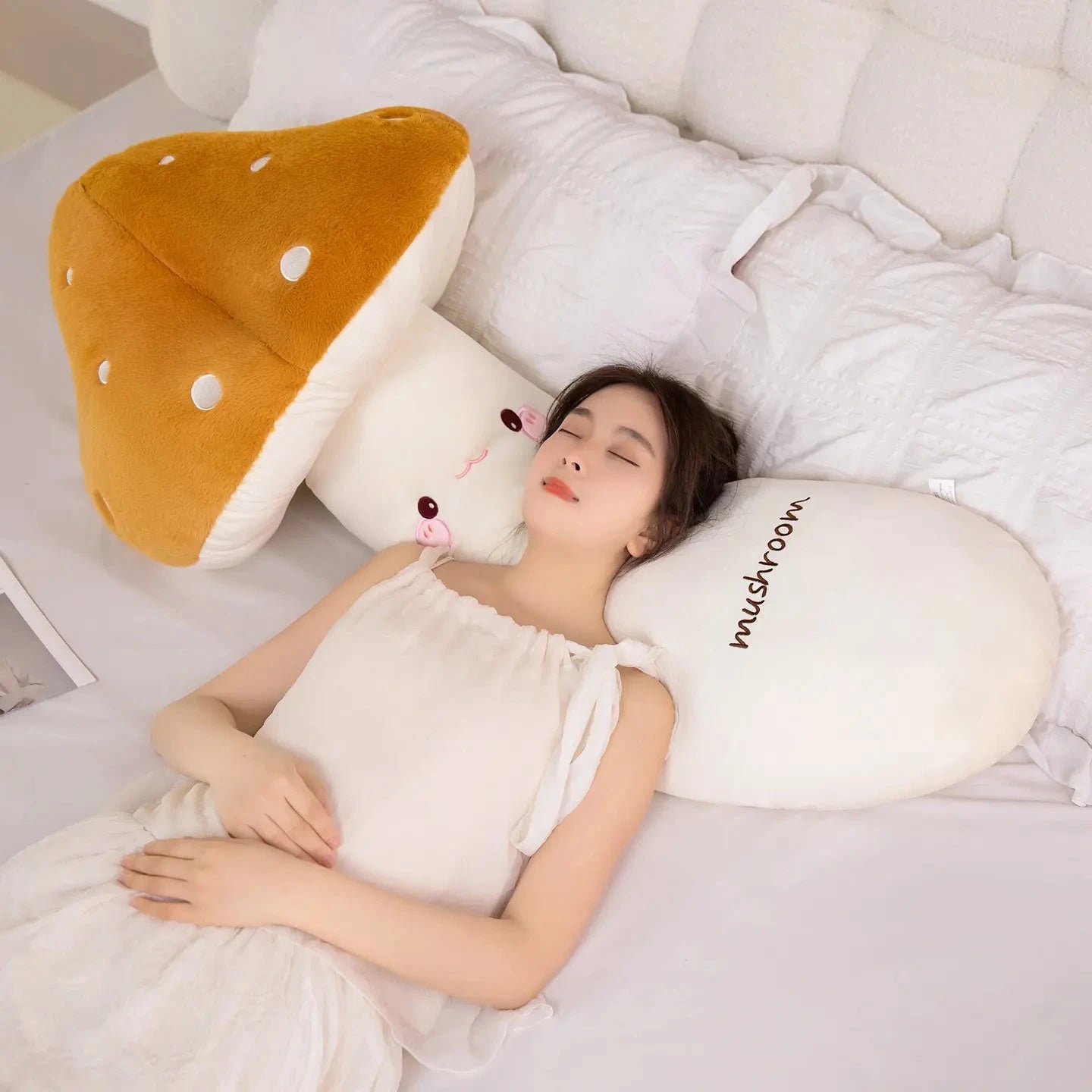 kawaiies-softtoys-plushies-kawaii-plush-Mushie the Long Snuggly Kawaii Mushroom Plushies Soft toy