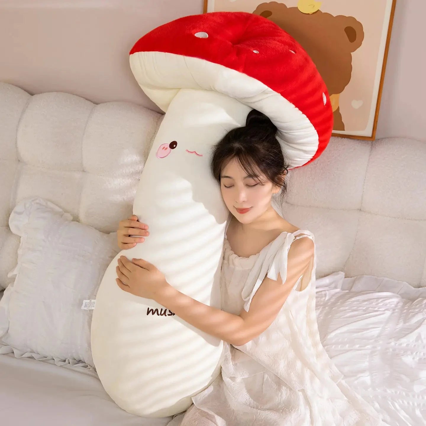 kawaiies-softtoys-plushies-kawaii-plush-Mushie the Long Snuggly Kawaii Mushroom Plushies Soft toy