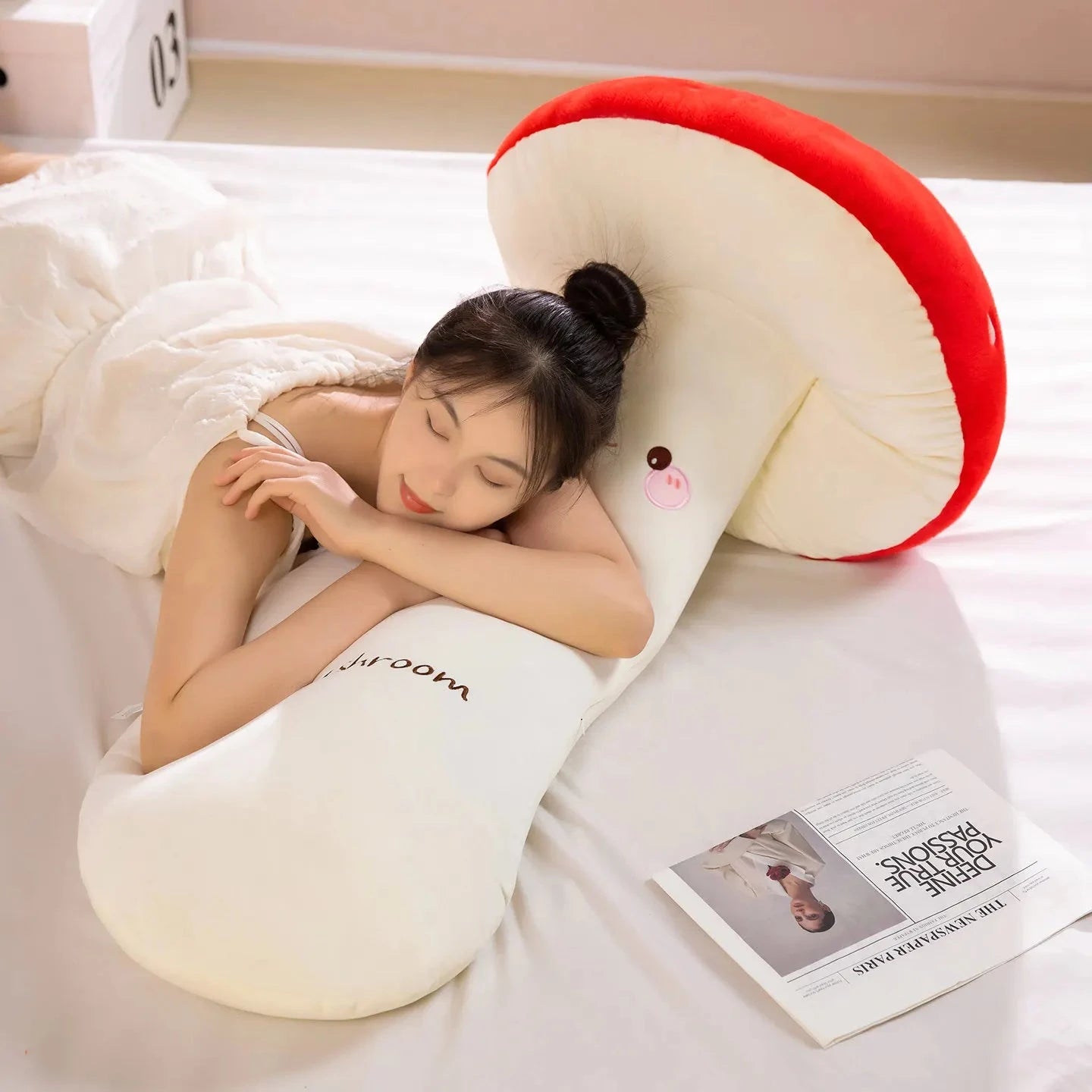 kawaiies-softtoys-plushies-kawaii-plush-Mushie the Long Snuggly Kawaii Mushroom Plushies Soft toy