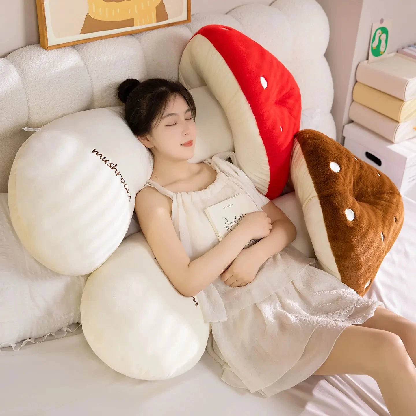 kawaiies-softtoys-plushies-kawaii-plush-Mushie the Long Snuggly Kawaii Mushroom Plushies Soft toy