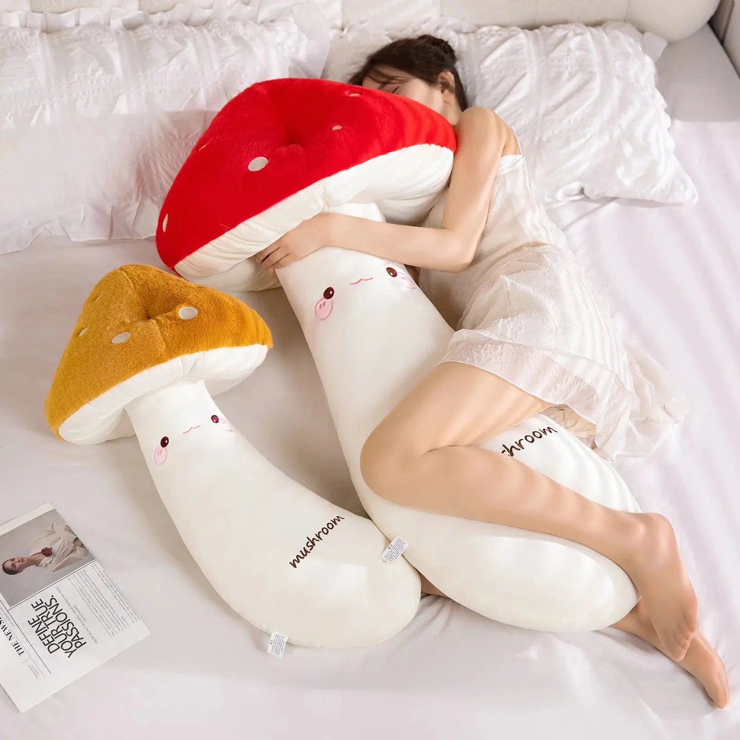kawaiies-softtoys-plushies-kawaii-plush-Mushie the Long Snuggly Kawaii Mushroom Plushies Soft toy
