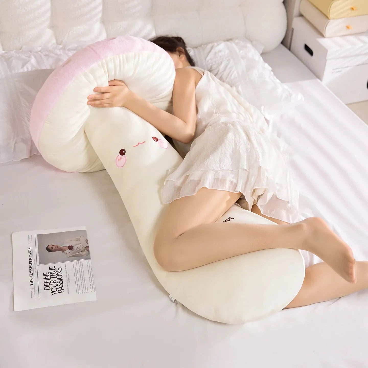 kawaiies-softtoys-plushies-kawaii-plush-Mushie the Long Snuggly Kawaii Mushroom Plushies Soft toy