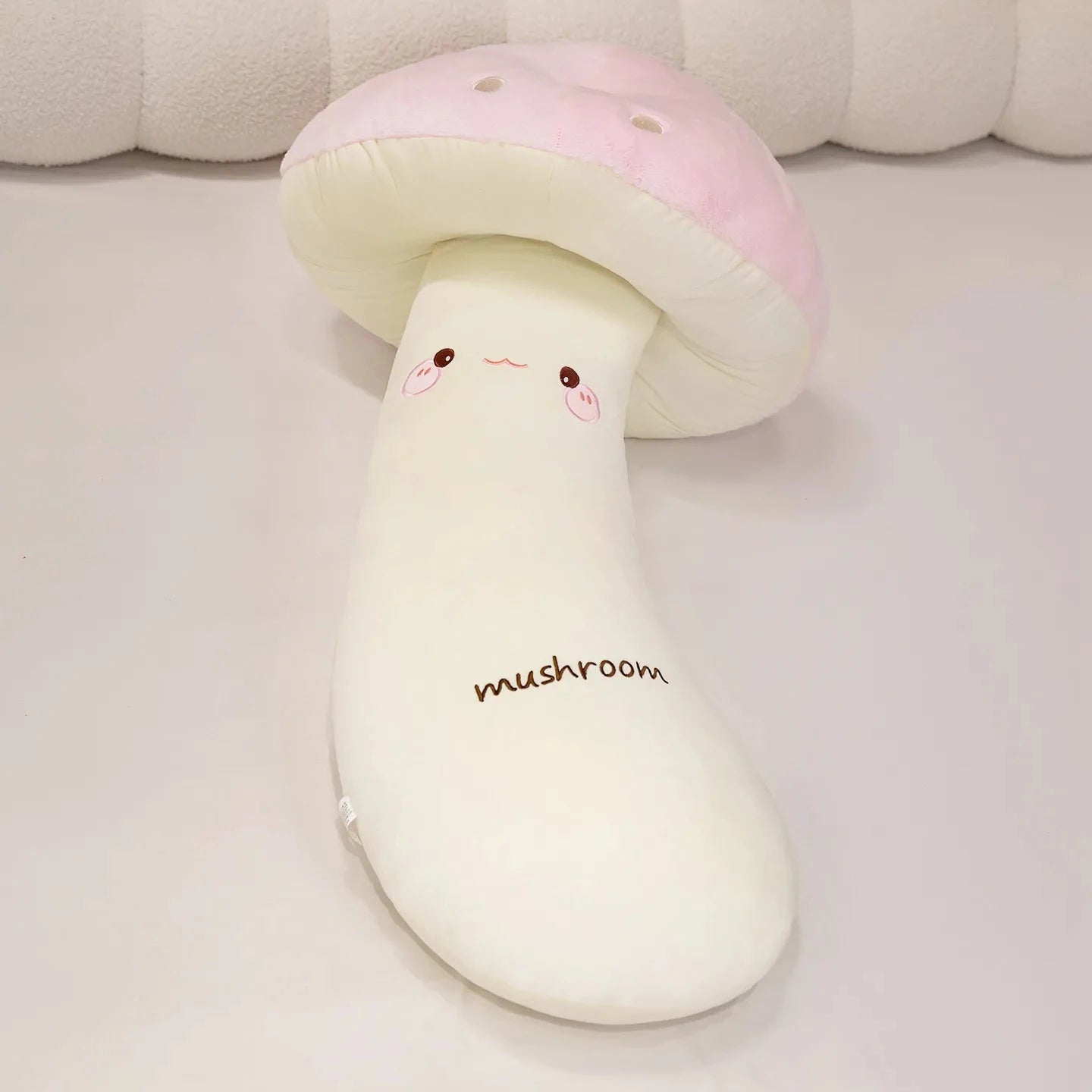 kawaiies-softtoys-plushies-kawaii-plush-Mushie the Long Snuggly Kawaii Mushroom Plushies Soft toy Strawberry Milk 70cm