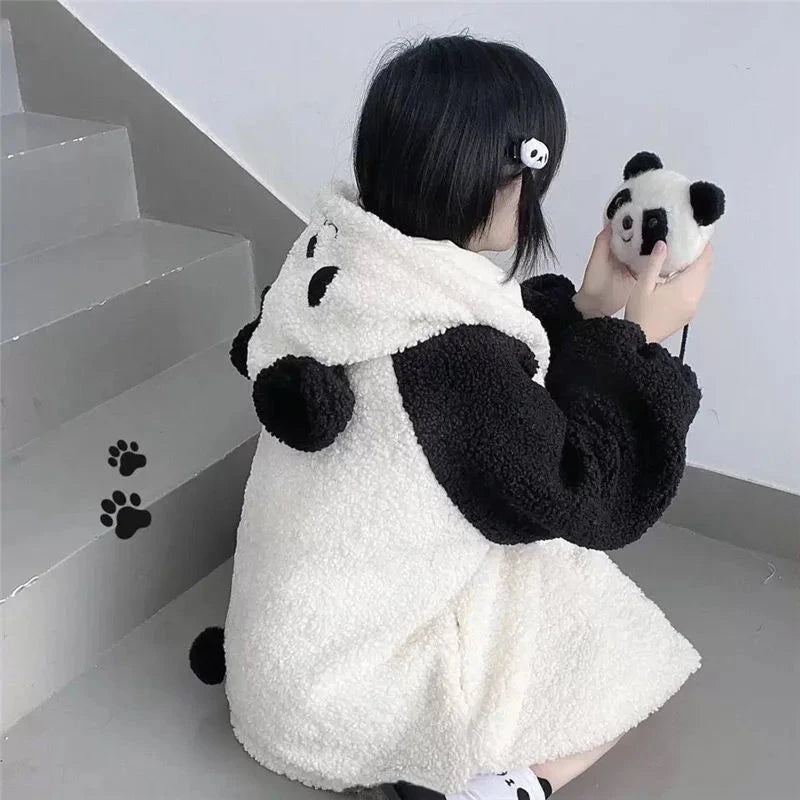 kawaiies-softtoys-plushies-kawaii-plush-Panda Puff Hoodie Jacket Apparel