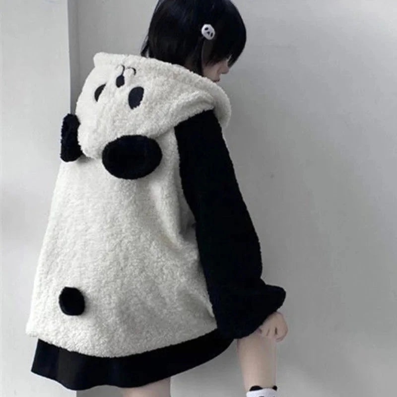 kawaiies-softtoys-plushies-kawaii-plush-Panda Puff Hoodie Jacket Apparel XL