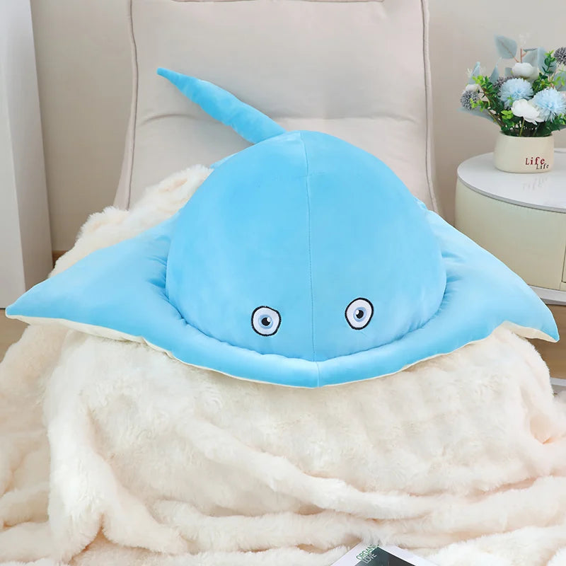 kawaiies-softtoys-plushies-kawaii-plush-Pastel Purple Blue Stingray Plushies Soft toy Blue 31in / 80cm