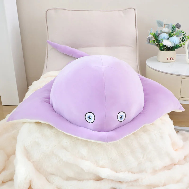 kawaiies-softtoys-plushies-kawaii-plush-Pastel Purple Blue Stingray Plushies Soft toy Purple 31in / 80cm