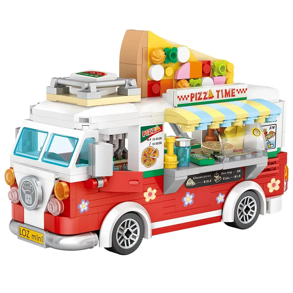 kawaiies-softtoys-plushies-kawaii-plush-Pizza and Coffee Truck Nano Building Blocks Build it