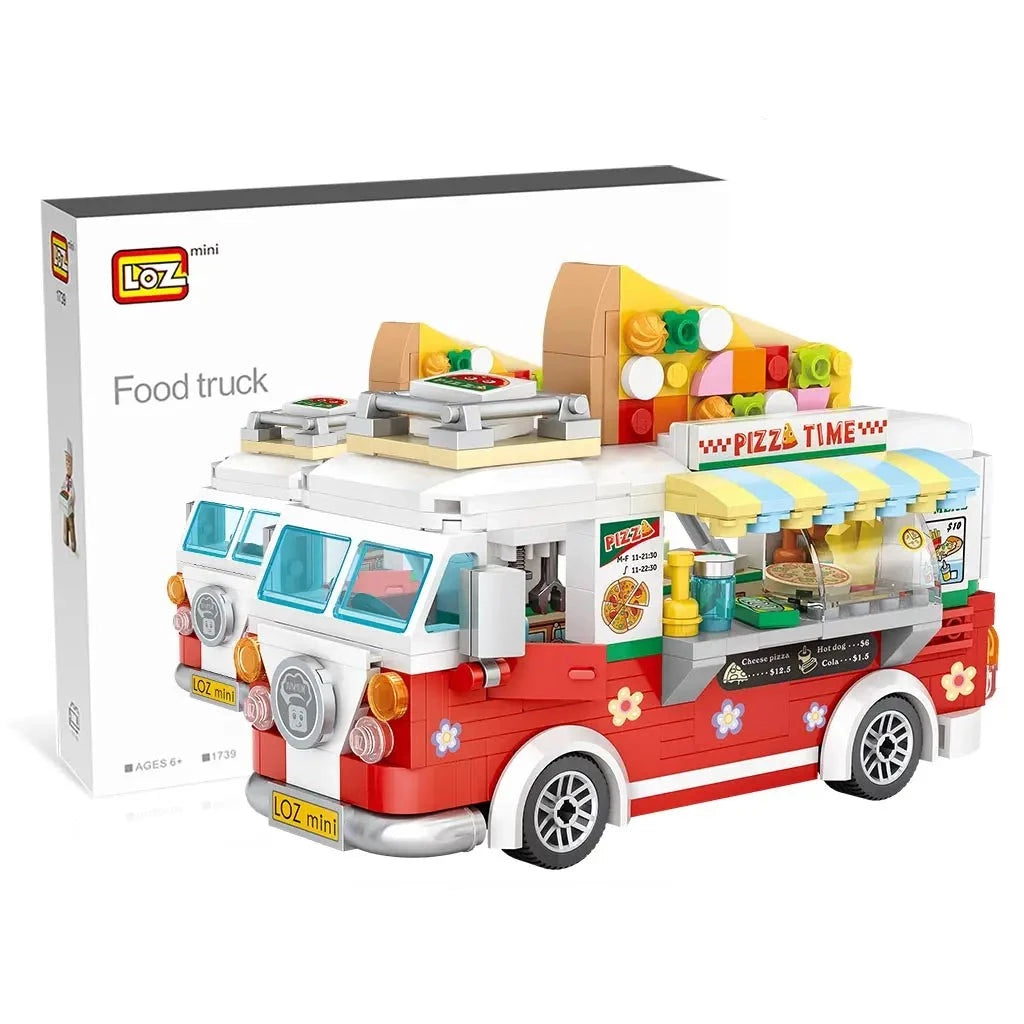 kawaiies-softtoys-plushies-kawaii-plush-Pizza and Coffee Truck Nano Building Blocks Build it Pizza (with box)