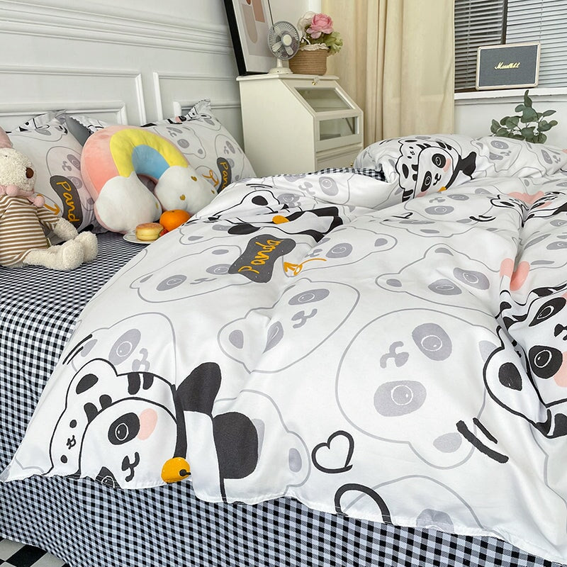 kawaiies-softtoys-plushies-kawaii-plush-Playful Panda Bedding Set Bedding Sets