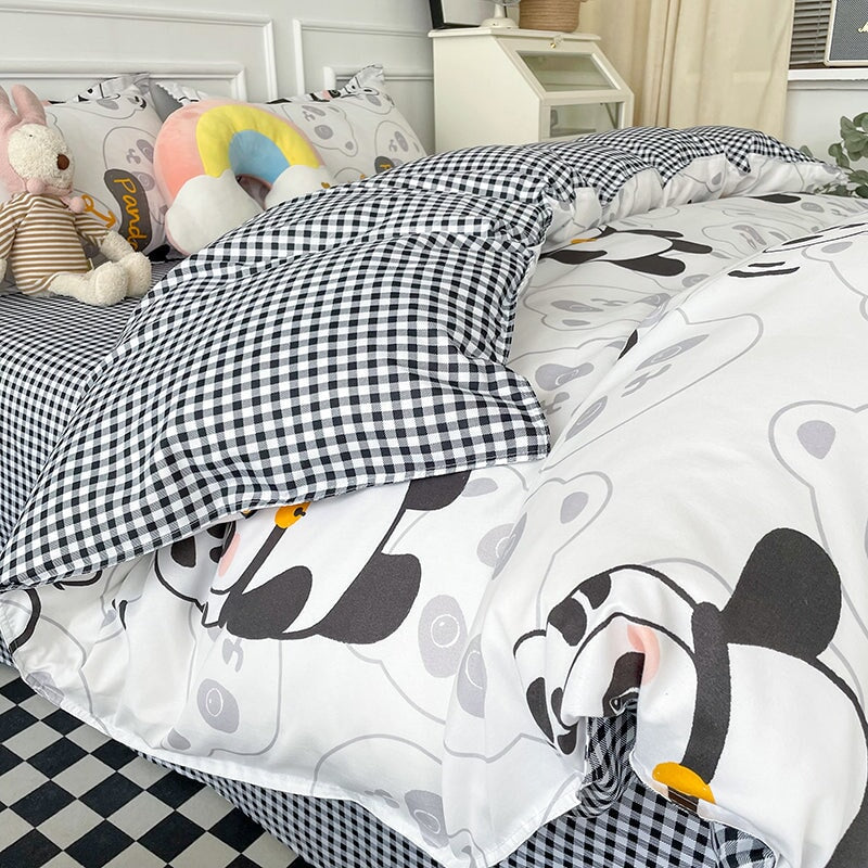 kawaiies-softtoys-plushies-kawaii-plush-Playful Panda Bedding Set Bedding Sets