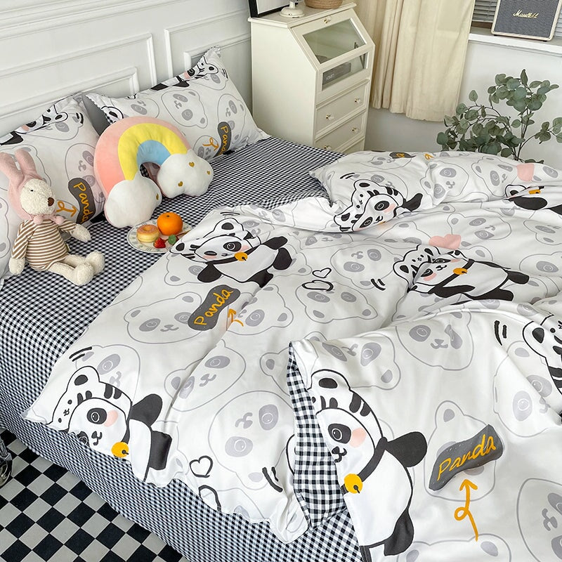 kawaiies-softtoys-plushies-kawaii-plush-Playful Panda Bedding Set Bedding Sets