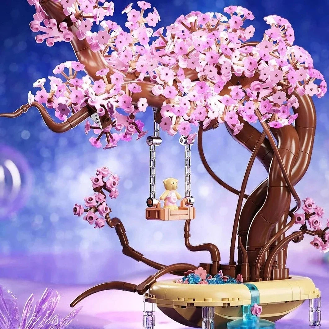 kawaiies-softtoys-plushies-kawaii-plush-Romantic Sakura Bear Swing Tree Micro Building Blocks Build it