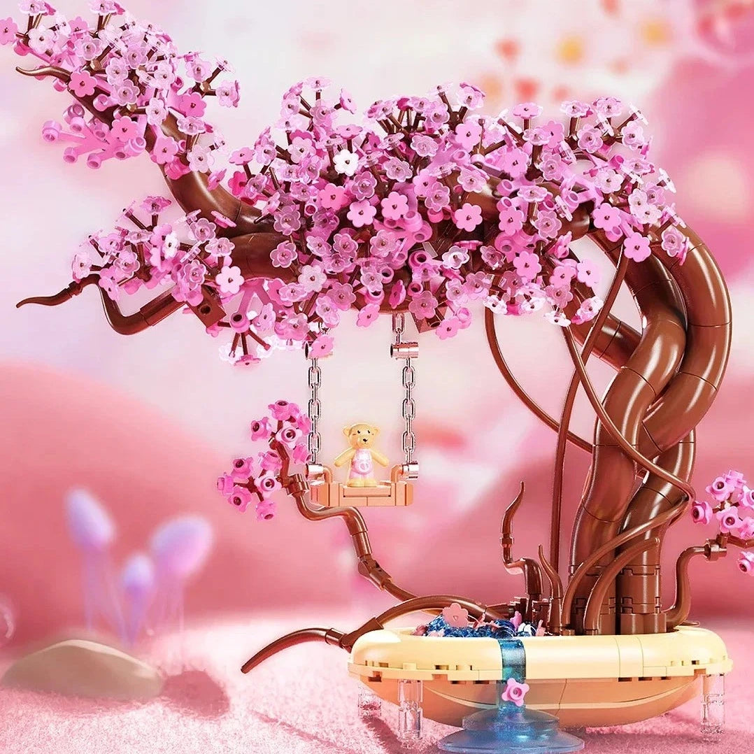 kawaiies-softtoys-plushies-kawaii-plush-Romantic Sakura Bear Swing Tree Micro Building Blocks Build it