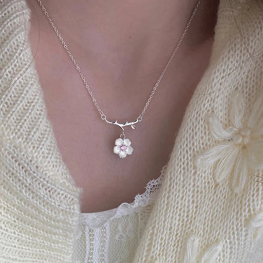 kawaiies-softtoys-plushies-kawaii-plush-Romantic Sakura Cherry Blossoms Flower Necklace Jewelry