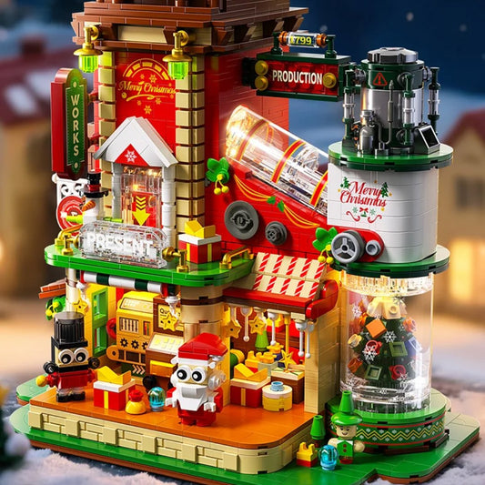 kawaiies-softtoys-plushies-kawaii-plush-Santa’s Workshop Mechanical Factory Christmas Building Set Build it