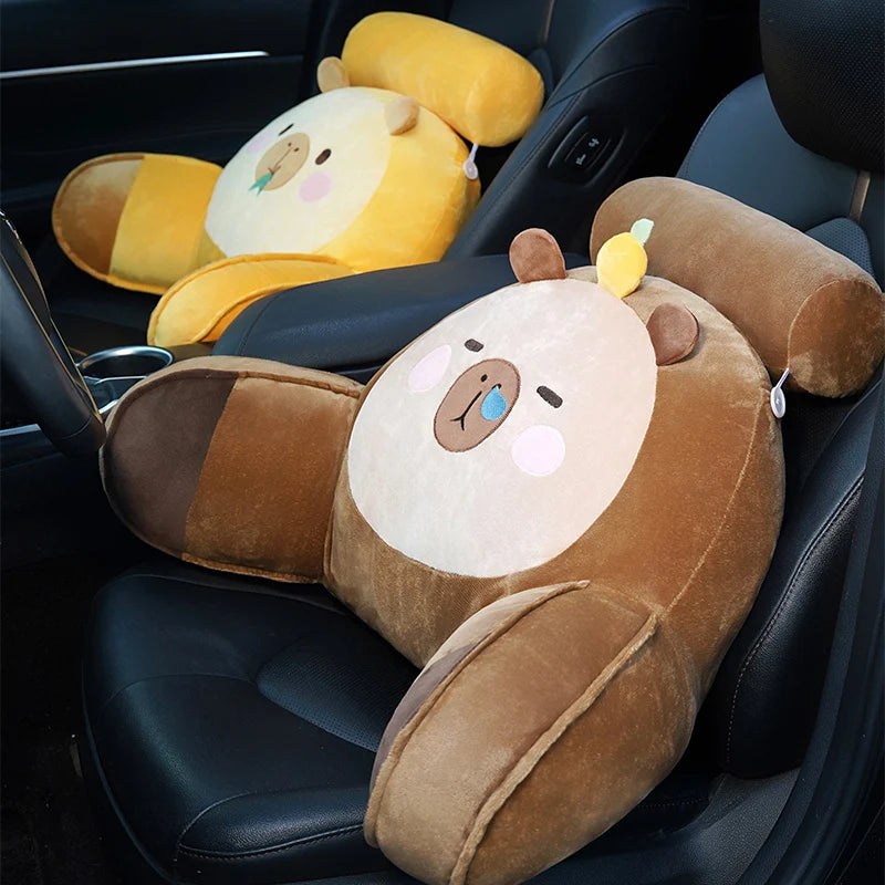 kawaiies-softtoys-plushies-kawaii-plush-Sleepy Capybara Resting Cushion Pillow Soft toy