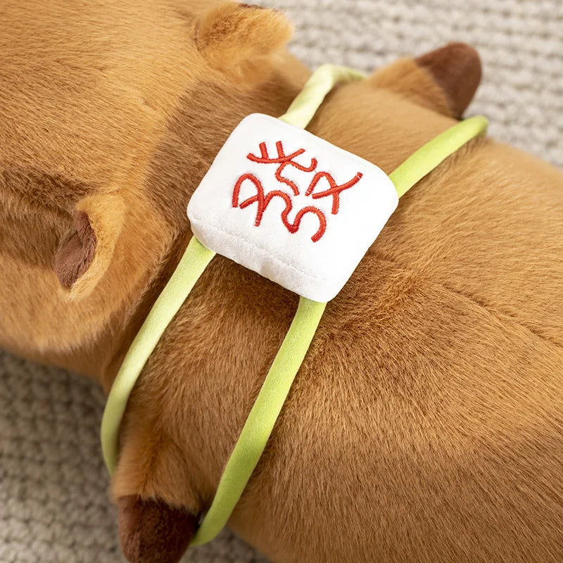 kawaiies-softtoys-plushies-kawaii-plush-Sleepy Capybara with Mahjong Backpack Plushie Soft toy