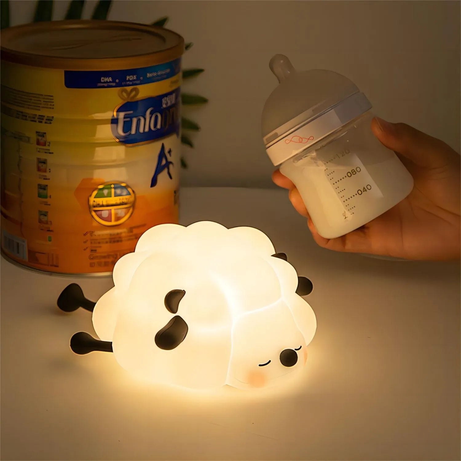 kawaiies-softtoys-plushies-kawaii-plush-Sleepy Sheep Bunny Panda LED Night Light Collection Home Decor