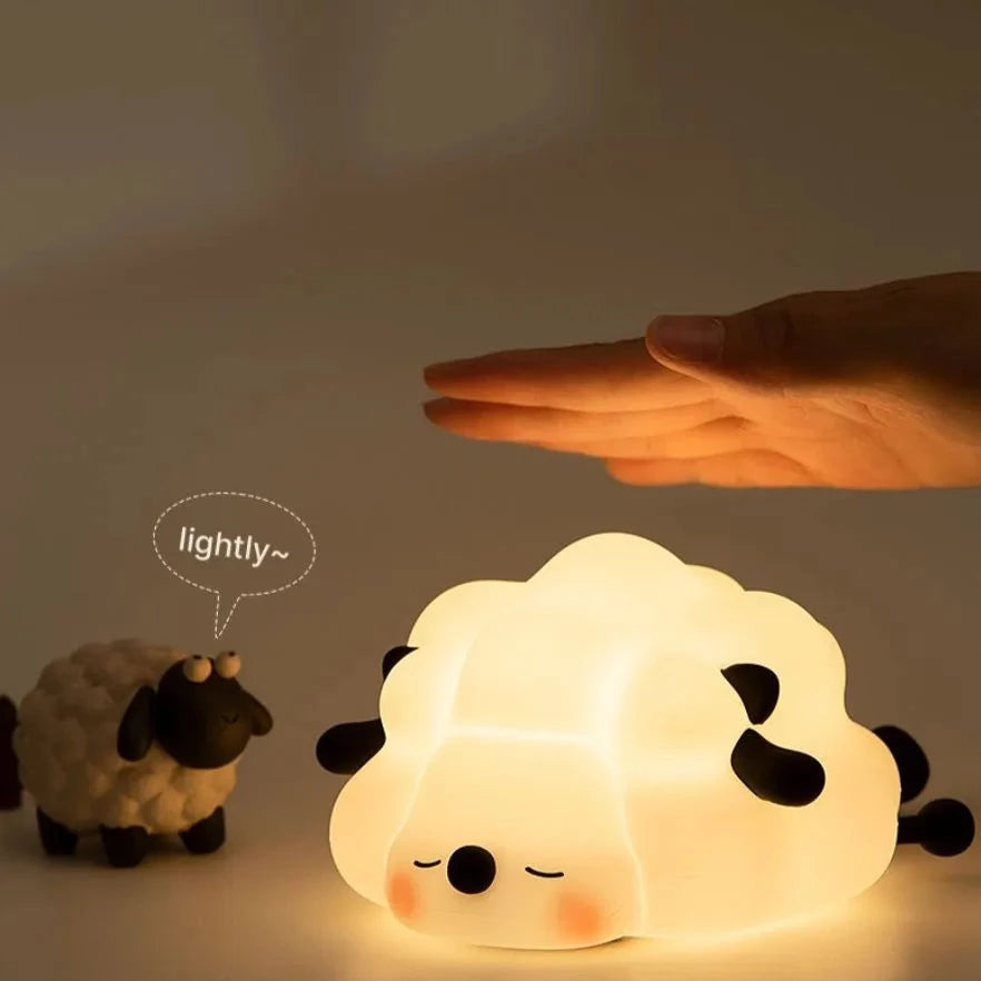 kawaiies-softtoys-plushies-kawaii-plush-Sleepy Sheep Bunny Panda LED Night Light Collection Home Decor