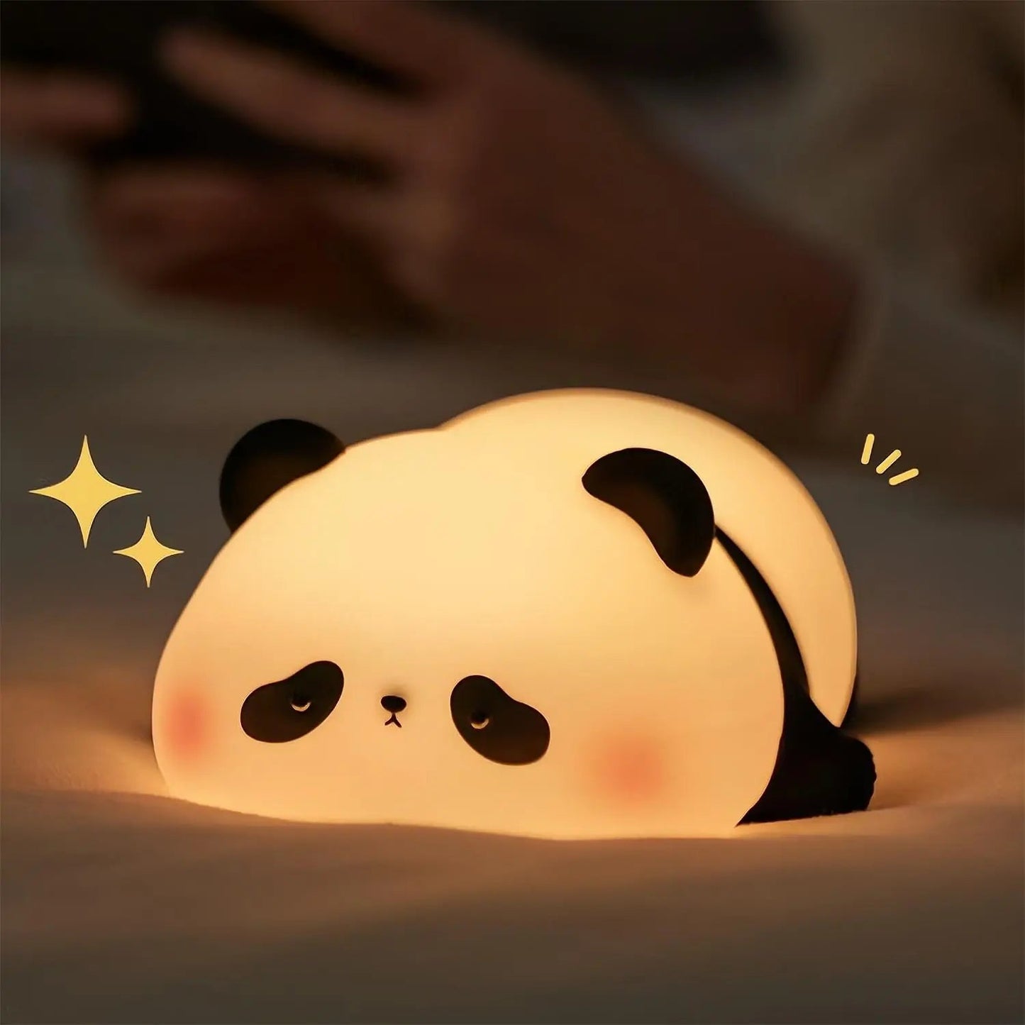 kawaiies-softtoys-plushies-kawaii-plush-Sleepy Sheep Bunny Panda LED Night Light Collection Home Decor Panda