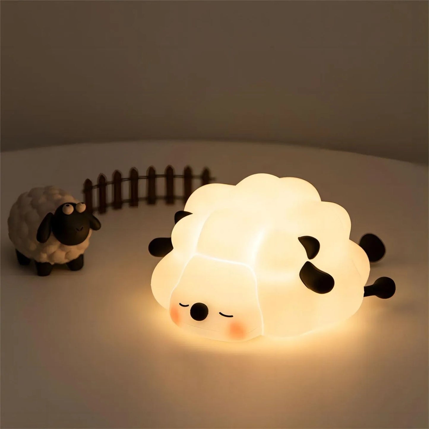 kawaiies-softtoys-plushies-kawaii-plush-Sleepy Sheep Bunny Panda LED Night Light Collection Home Decor Sheep