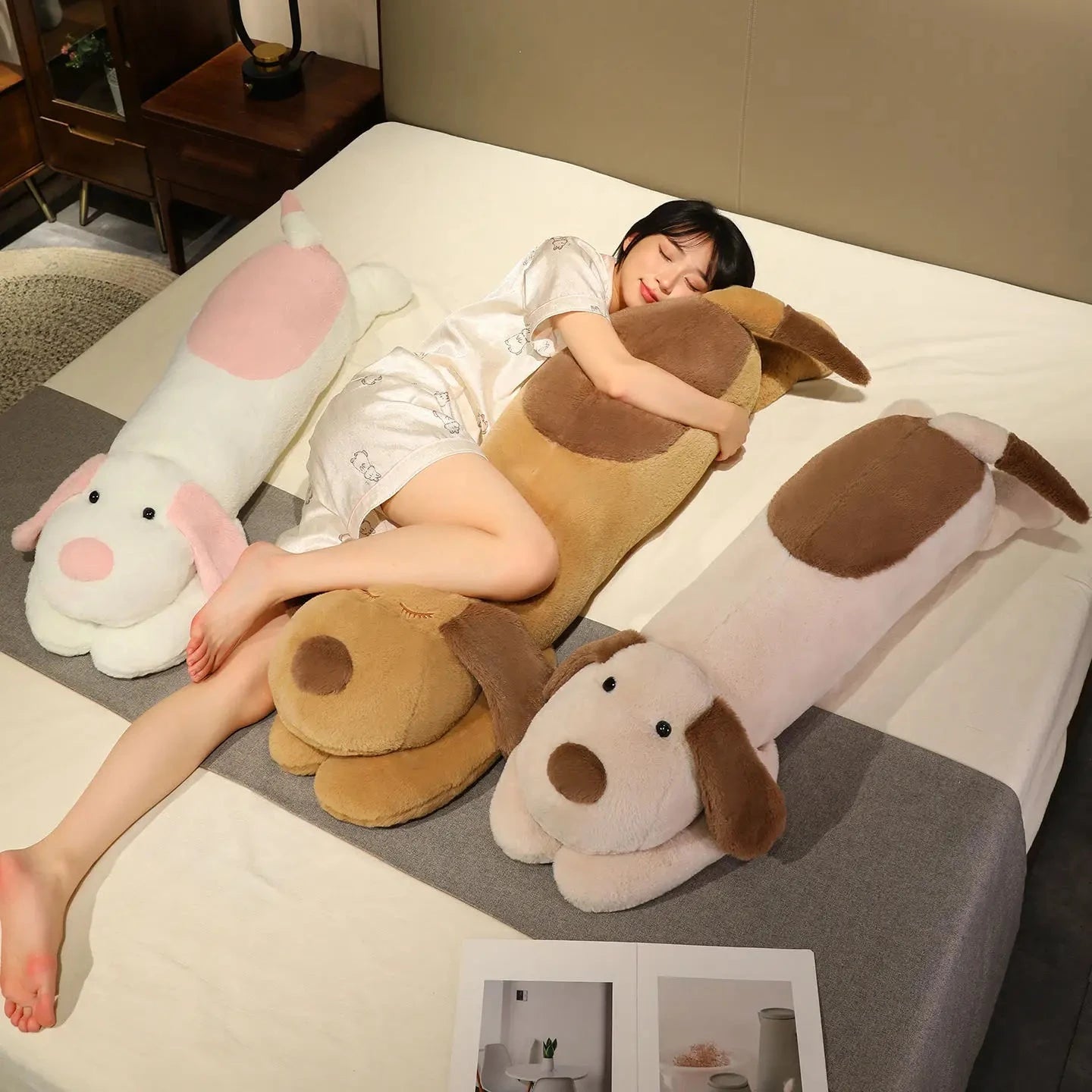kawaiies-softtoys-plushies-kawaii-plush-Snoozie the Sleepy Puppy Hug Pillow Soft toy