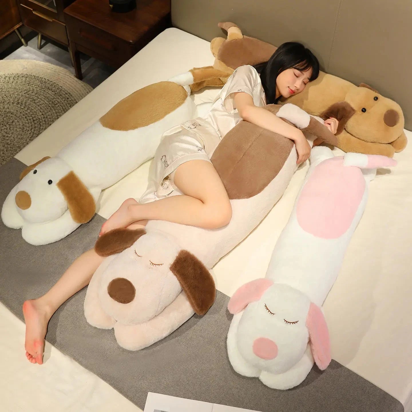 kawaiies-softtoys-plushies-kawaii-plush-Snoozie the Sleepy Puppy Hug Pillow Soft toy