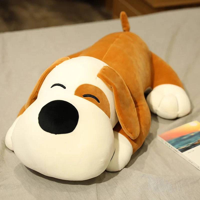 kawaiies-softtoys-plushies-kawaii-plush-Snuffy and Waffles the Kawaii Hound Dog Plushies Soft toy Waffles (Brown) 50cm