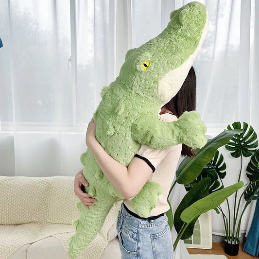 kawaiies-softtoys-plushies-kawaii-plush-Soft Fluffy Green Crocodile Plush Toy Soft toy