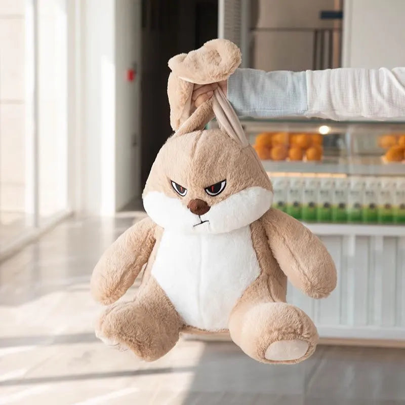 kawaiies-softtoys-plushies-kawaii-plush-Spike the Angry Beige Fluffy Bunny Plushie Soft toy