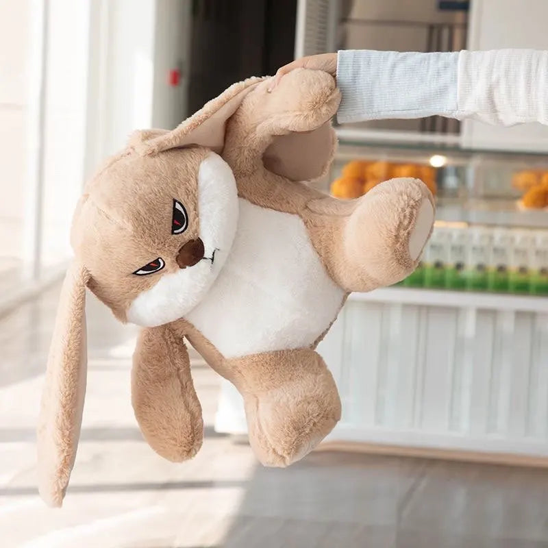 kawaiies-softtoys-plushies-kawaii-plush-Spike the Angry Beige Fluffy Bunny Plushie Soft toy