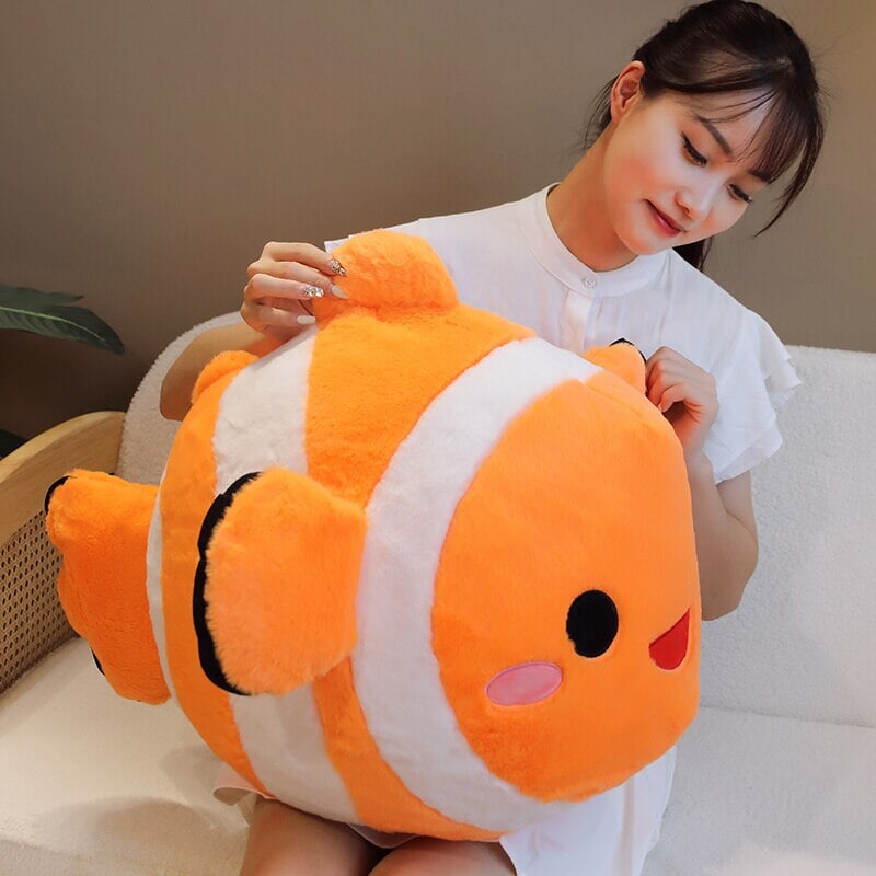 kawaiies-softtoys-plushies-kawaii-plush-Stripes the Cute Clownfish Plush Soft toy