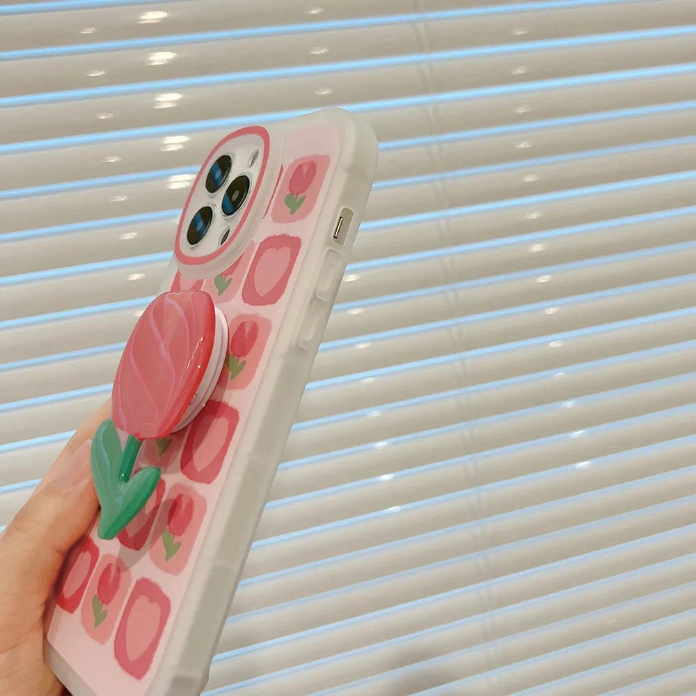 kawaiies-softtoys-plushies-kawaii-plush-Sweet Rose iPhone Case with Holder Accessories