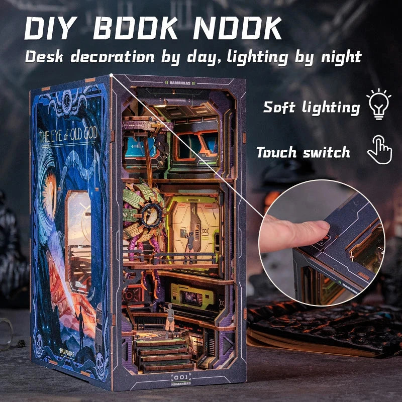 kawaiies-softtoys-plushies-kawaii-plush-The Eye of Old God Wooden Bookshelf Nook Kit Wooden Kit