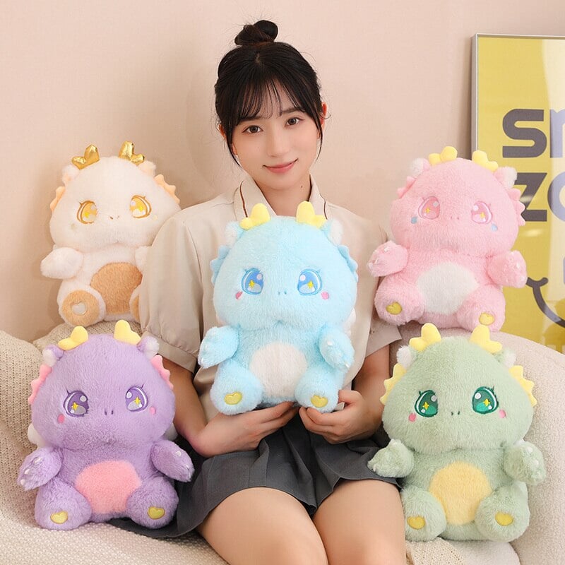 kawaiies-softtoys-plushies-kawaii-plush-The Fluffy Baby Dragon Plush Family | NEW