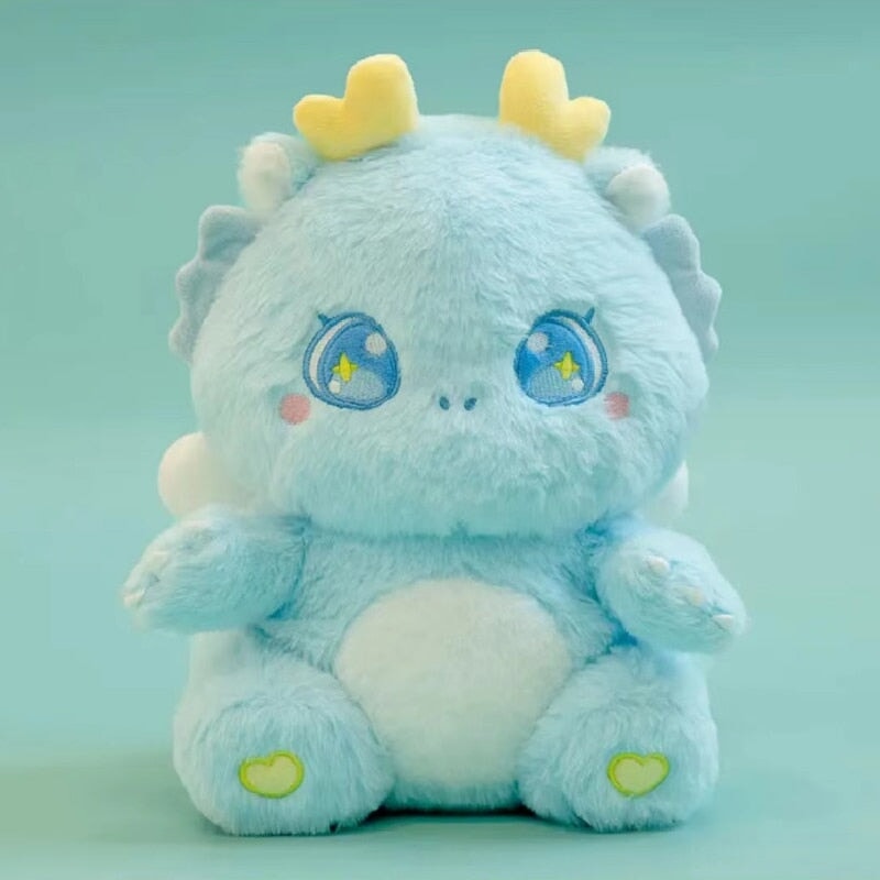 kawaiies-softtoys-plushies-kawaii-plush-The Fluffy Baby Dragon Plush Family | NEW Blue