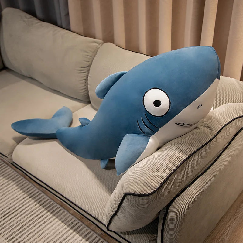 kawaiies-softtoys-plushies-kawaii-plush-The Friendly Cheeky Gray Blue Shark Plushies Soft toy Blue 39in / 100cm