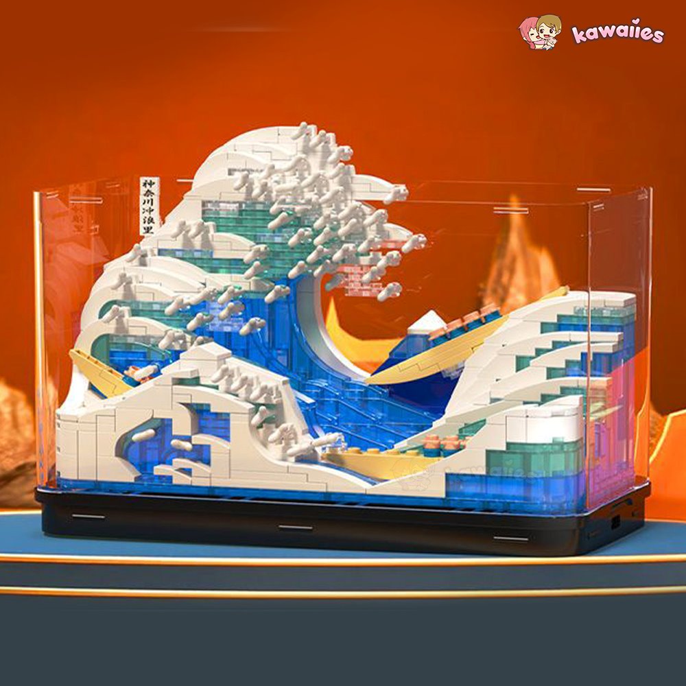 kawaiies-softtoys-plushies-kawaii-plush-The Great Wave off Kanagawa Micro Building Sets | NEW Build it