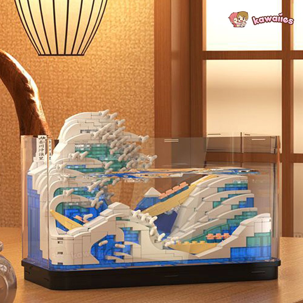 kawaiies-softtoys-plushies-kawaii-plush-The Great Wave off Kanagawa Micro Building Sets | NEW Build it With Casing 