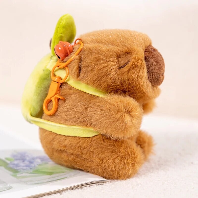 kawaiies-softtoys-plushies-kawaii-plush-The Kawaii Capybara with Mini Avocado Backpack Plushie Soft toy