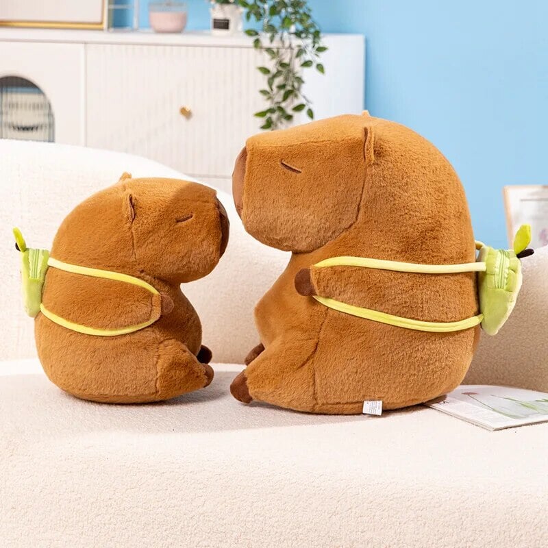kawaiies-softtoys-plushies-kawaii-plush-The Kawaii Capybara with Mini Avocado Backpack Plushie Soft toy