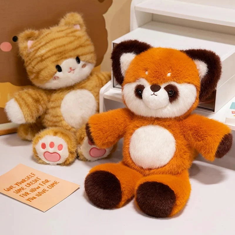 kawaiies-softtoys-plushies-kawaii-plush-Tomo & Mikan the Cat & Red Panda Plush Buddies Soft toy