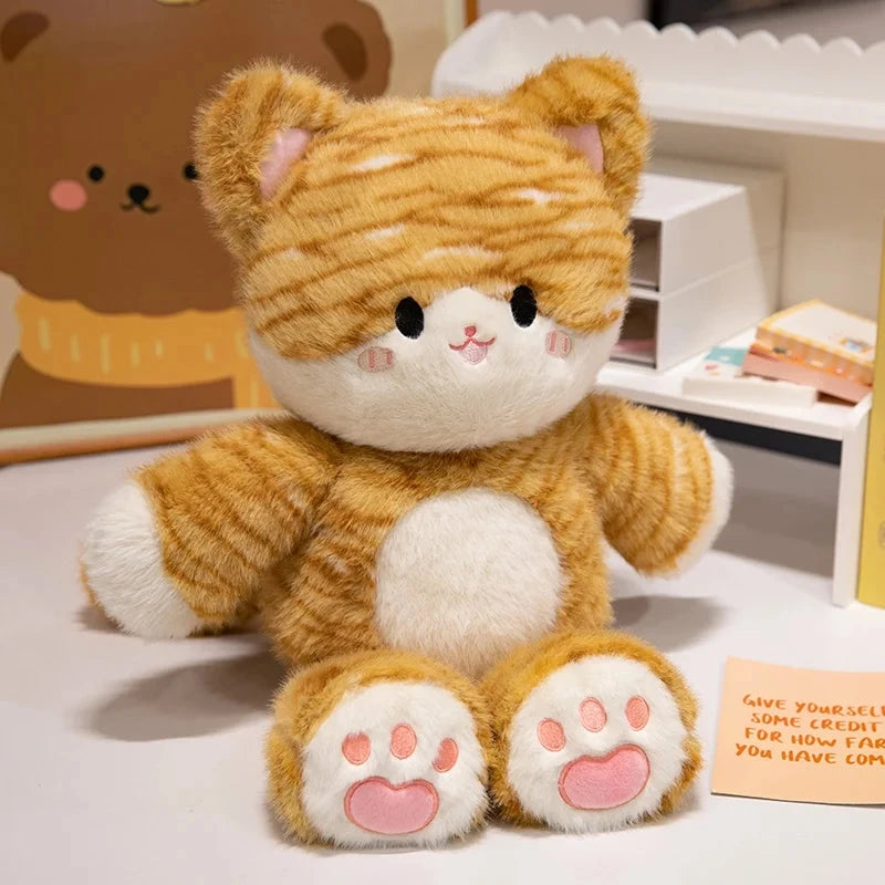kawaiies-softtoys-plushies-kawaii-plush-Tomo & Mikan the Cat & Red Panda Plush Buddies Soft toy Mikan (Cat) 35cm