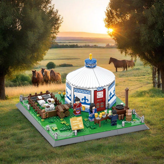 kawaiies-softtoys-plushies-kawaii-plush-Traditional Mongolian Ger Building Blocks Build it
